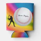 Baseball Player or just a Fan personalize Blikjeskoeler (Voorkant)