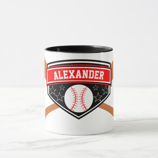 Baseball Player personaliseren Mok (Midden)
