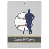 Baseball Player Persoonlijk Klembord (Achterkant)