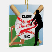 Baseball ⚾ Player (Pitcher) Keramisch Ornament (Rechts)