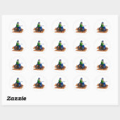Baseball Player Ronde Sticker (Vel)