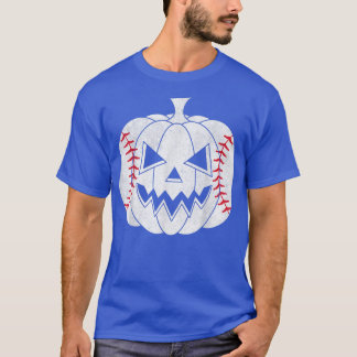 Baseball Player Scary Pumpkin  Costume Hall T-shirt
