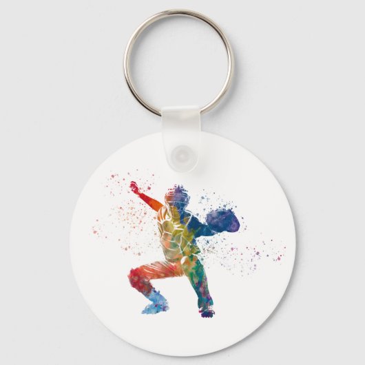 baseball player sleutelhanger (Voorkant)
