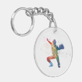 baseball player sleutelhanger (Voorkant Links)