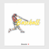 Baseball Player Sticker (Vel)