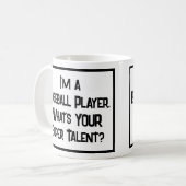 Baseball Player Super Talent. KoffieMok (Voorkant links)