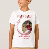Baseball Player, Team Support Little Kinder League T-shirt (Voorkant)