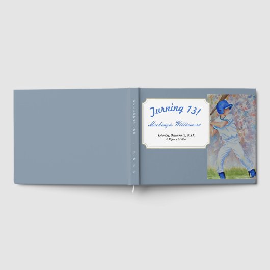 BASEBALL PLAYER TURNING 13 GASTENBOEK (Volledig)