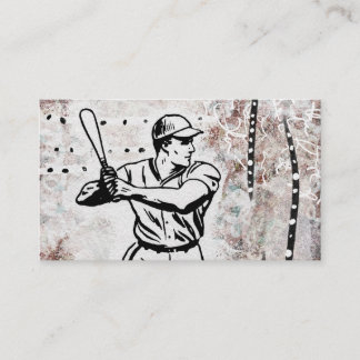 Baseball Player Visitekaartjes - Bruin wit