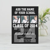 Baseball Player's Afstuderen Class of 2014 Varsity Kaart (Staand voorkant)