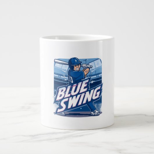 Baseball Playoff Championship Spirit Design Extra Grote Beker (Voorkant)