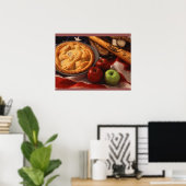 BASEBALL POMME PIE ART POSTER (Bureau à domicile)