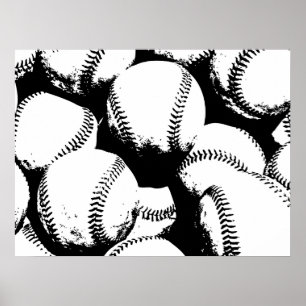 Baseball Pop Art - Sport Baseballen Poster