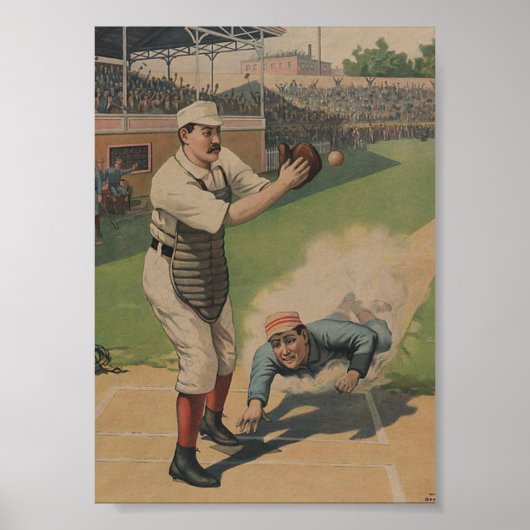 Baseball-Poster afdrukken Poster (Voorkant)