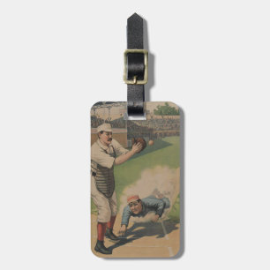 Baseball Poster Bagagelabel