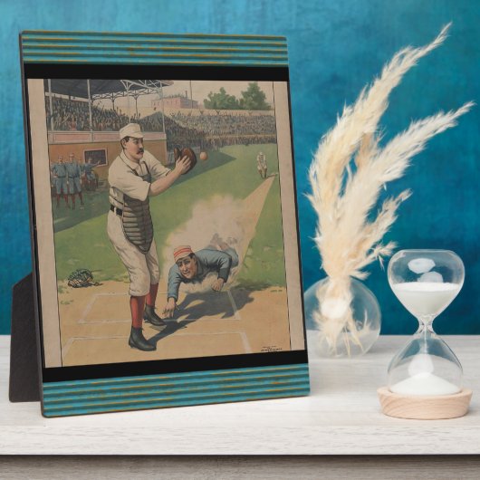Baseball Poster Plaque Fotoplaat (Zijkant)