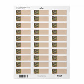 Baseball Poster Return Address Label (Full Sheet)