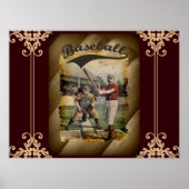 Baseball : Poster vintage (Devant)