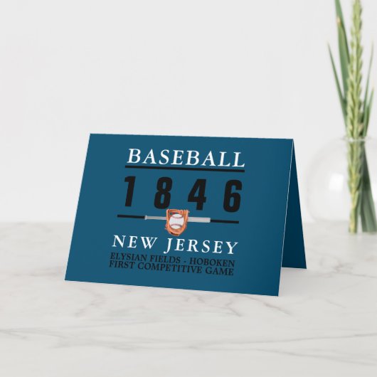 Baseball, première carte de jeu compétitive (Devant)