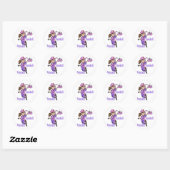 Baseball Princess T-shirts en geschenken Ronde Sticker (Vel)