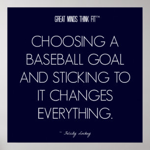Baseball Quote 3: Doelstellingen voor het Poster S