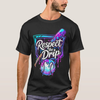Baseball Respecteer The Drip Ijs Boys Jeugd T-shirt