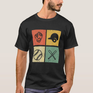 Baseball Retrostijl  voor honkbal T-shirt