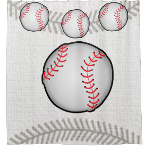 Baseball rideau de douche