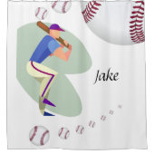 Baseball rideau de douche (Devant)