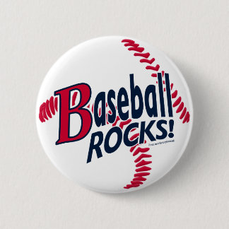 Baseball Rocks. Knoop Ronde Button 5,7 Cm