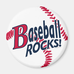 Baseball Rocks van Mudge Studios Magneet