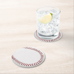Baseball Rond Papier Onderzetter