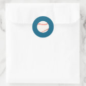 Baseball Ronde Sticker (Tas)