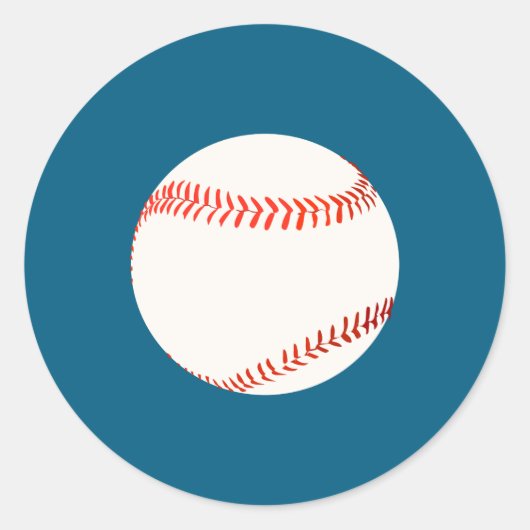 Baseball Ronde Sticker (Voorkant)