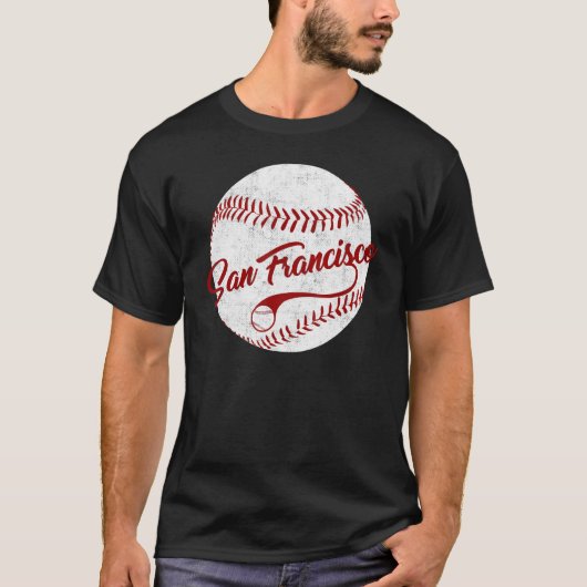 Baseball San Francisco Giant Ball National T-shirt (Voorkant)