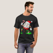 Baseball Santa Hat Christmas Ice Cream Drip Candy  T-shirt (Voorkant volledig)