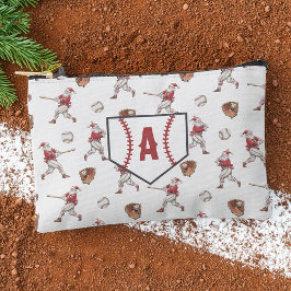Baseball Santa Monogram Christmas Etui