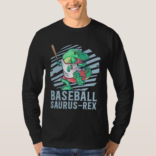 Baseball Saurus Rex for Kids Future Baseball Playe T-shirt (Voorkant)