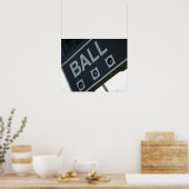 Baseball scorebord 2 poster (Keuken)