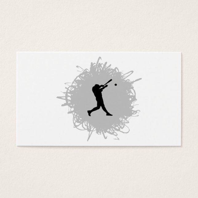 Baseball Scribble Style Visitekaartjes (Voorkant)