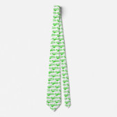Baseball Script in groen Stropdas (Voorkant)