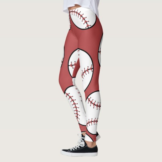 Baseball Seam Patroon Leggings (Links)