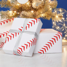 Baseball Seams/Stitches Baseball Gift Paper Cadeaupapier