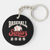 Baseball Senior Klasse 2025 Sleutelhanger (Achterkant)