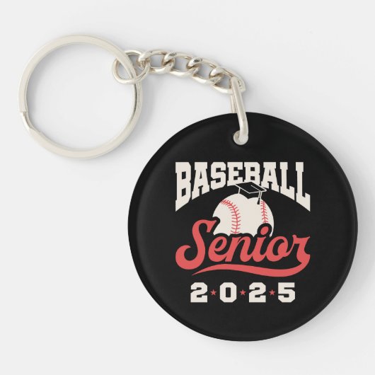 Baseball Senior Klasse 2025 Sleutelhanger (Voorkant)