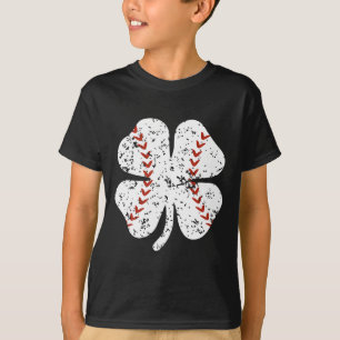 Baseball Shamrock St Patricks Day Pitcher B T-shirt