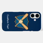 Baseball Shield Case-Mate iPhone Case (Achterkant (horizontaal))