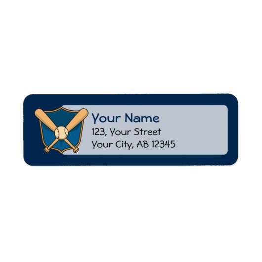 Baseball Shield Etiket (Voorkant)