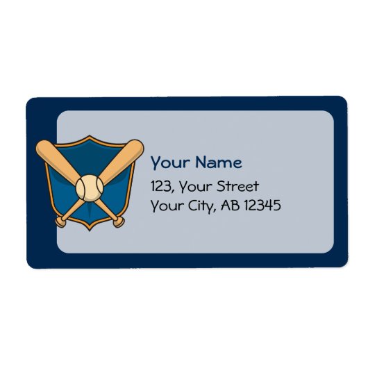 Baseball Shield Etiket (Voorkant)