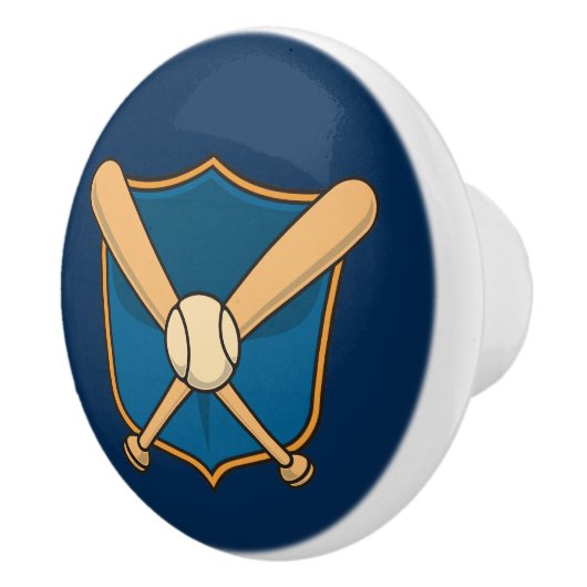 Baseball Shield Keramische Knop (Rechts)